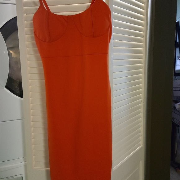 Dress.  Charlotte Russe. Size medium.  Orange. - Picture 1 of 2